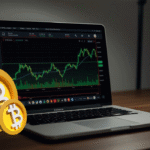 Wykres ceny Bitcoina zbliżającej się do nowego ATH na poziomie 123 tys. USD