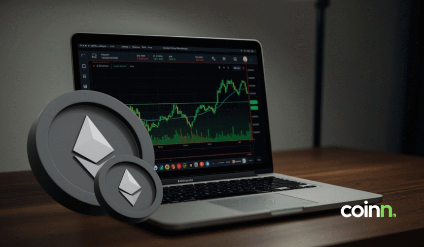 Wykres Ethereum zbliżający się do wybicia z trójkąta technicznego